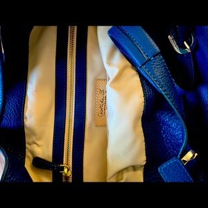 Cristhelen B Navy blue  leather shoulder bag.  New